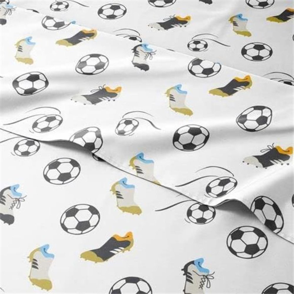 Soccer Sheet Set, Bed Sheets for Boys, Kids Sheets,Full Size Kids Sheets,Toddler